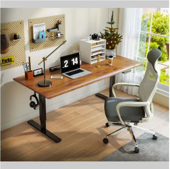 Ergonomic Office Chair with Mesh Seat - Tall Backrest Desk Chair with Adjustable Lumbar Support