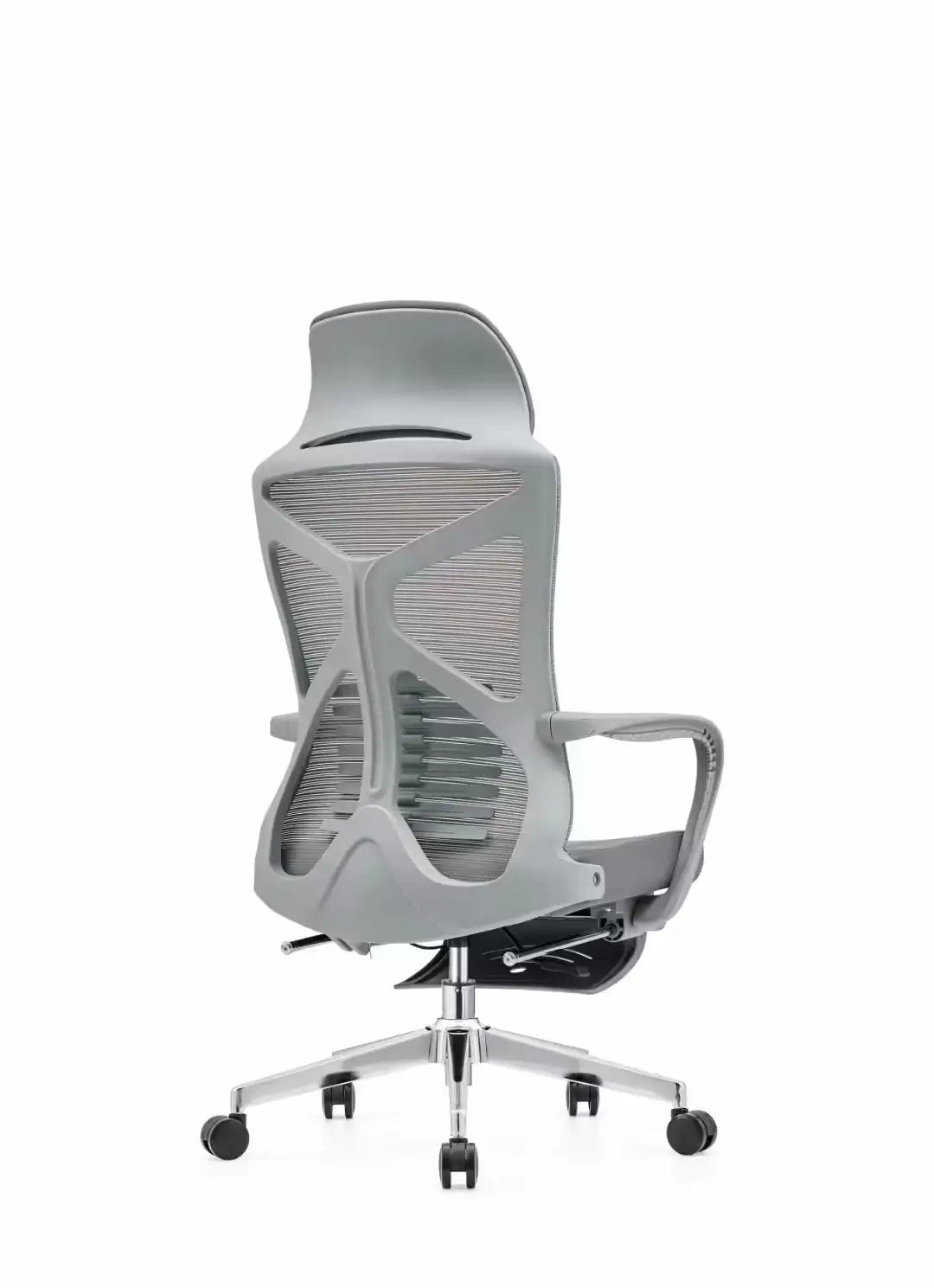 Ergonomic Office Chair with Mesh Seat - Tall Backrest Desk Chair with Adjustable Lumbar Support