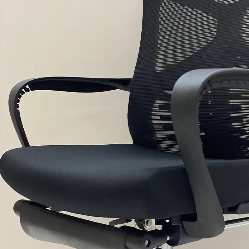 Ergonomic Office Chair with Mesh Seat - Tall Backrest Desk Chair with Adjustable Lumbar Support